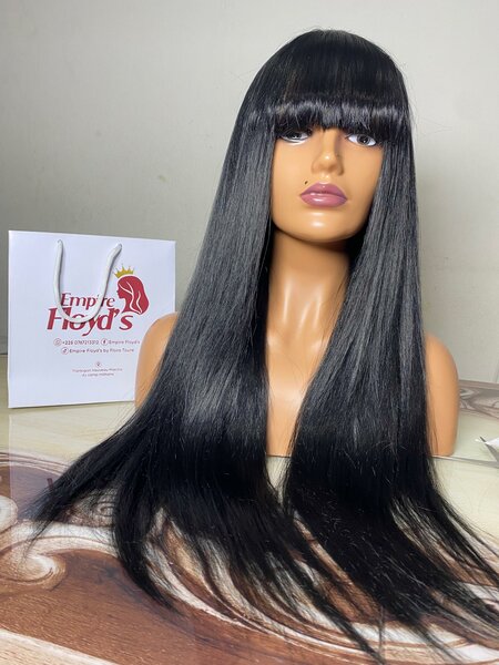 Perruque longue noire