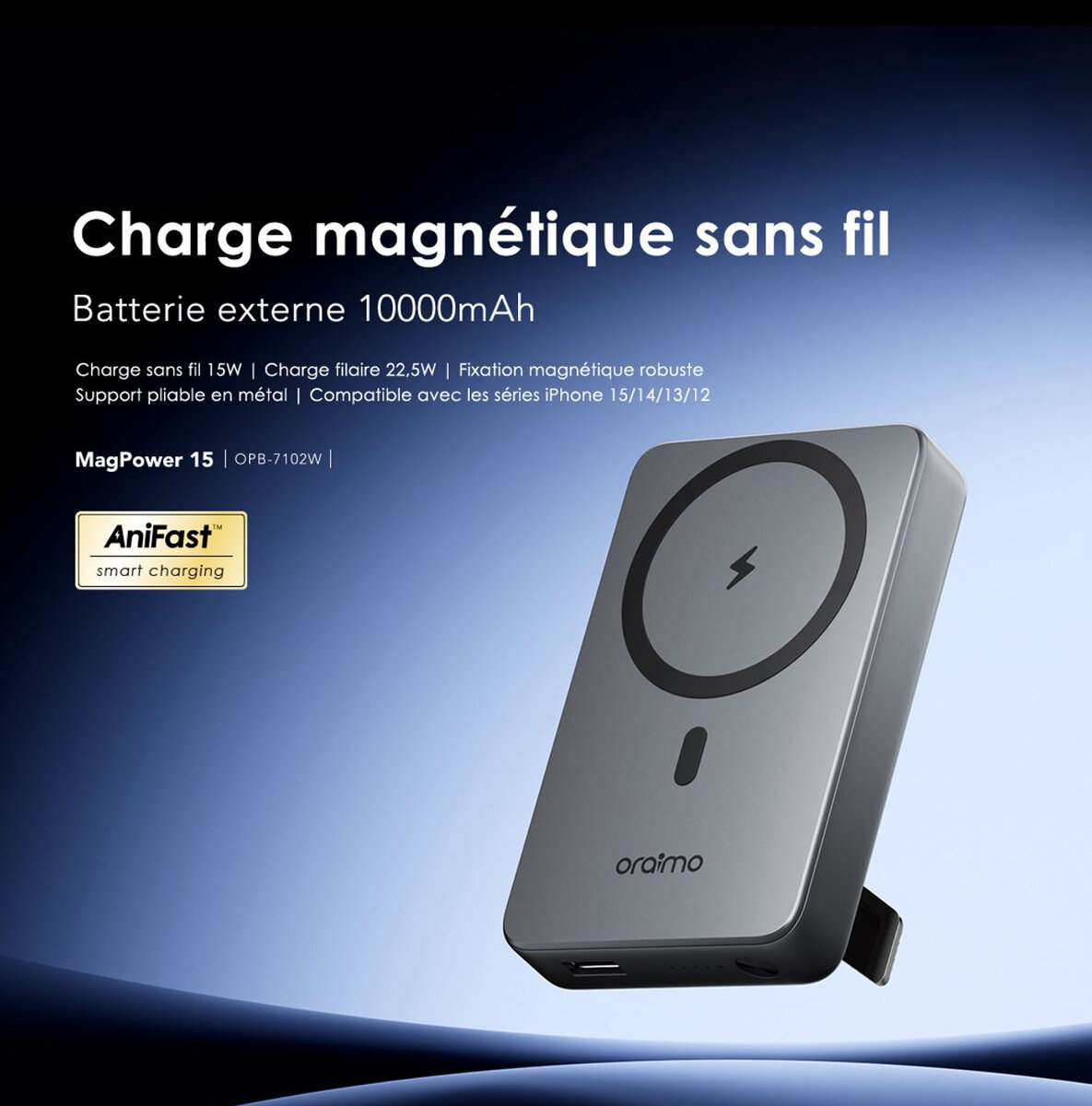 Chargeur Portable Magnétique 10000mAh