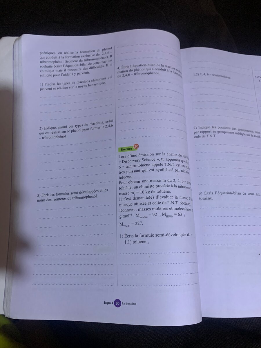 Livre de chimie 1ère CDE