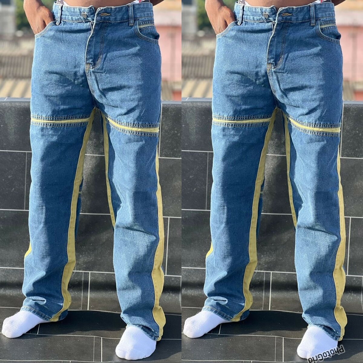 Jeans cargo décontractés homme