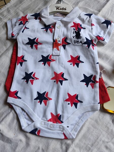 Body bébé étoiles USA