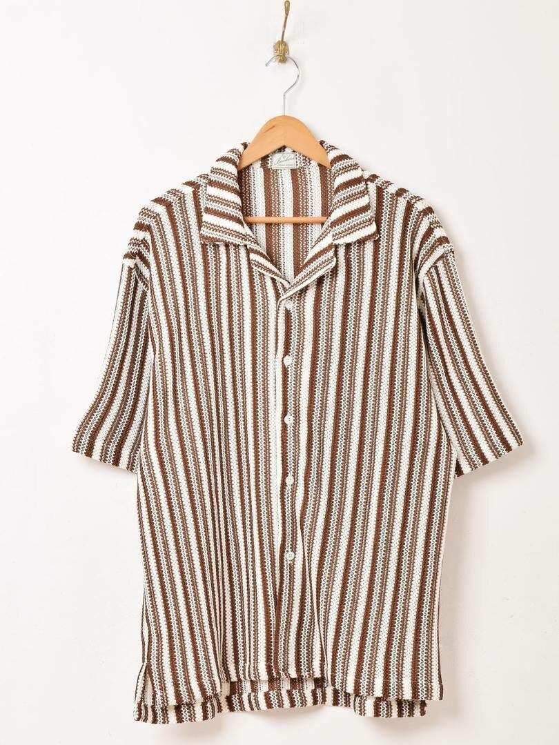 Chemise rayée en lin pour homme