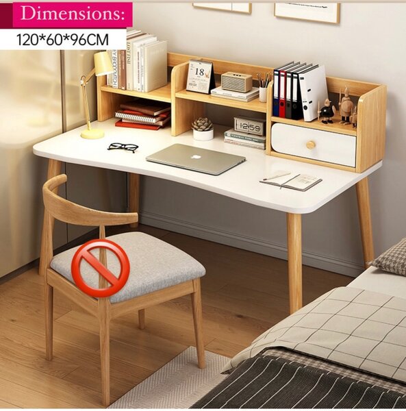 DESK WITH BOOK SHELVES