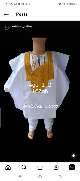 Agbada for kids