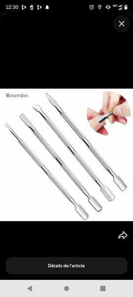 Outils Repousse-cuticules Acier