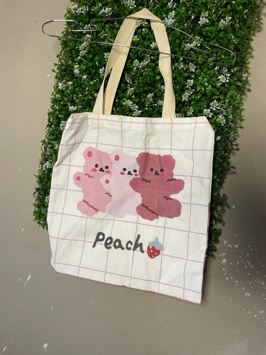 Sac fourre-tout avec imprimé kawaii