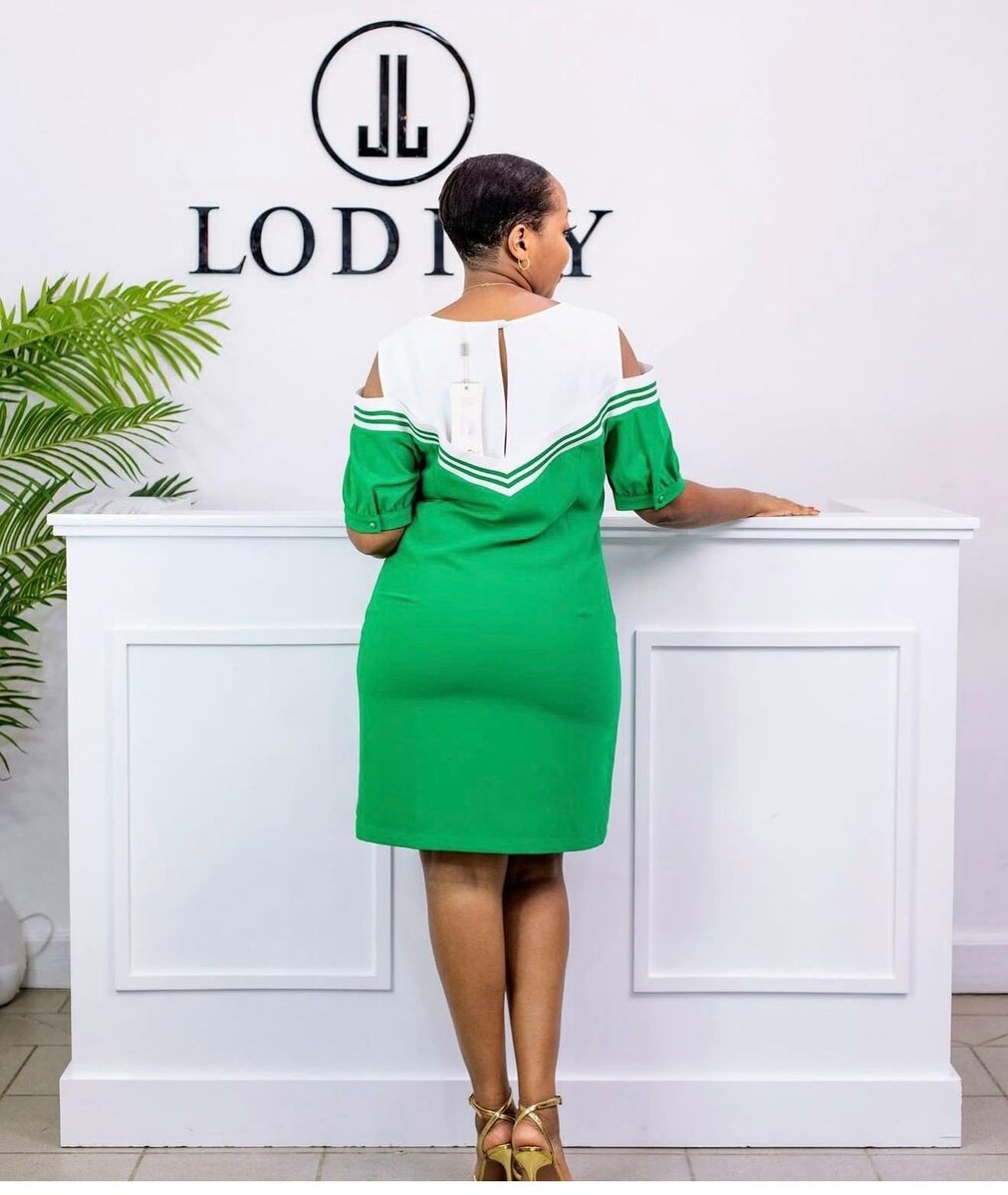 Robe verte élégante pour femmes