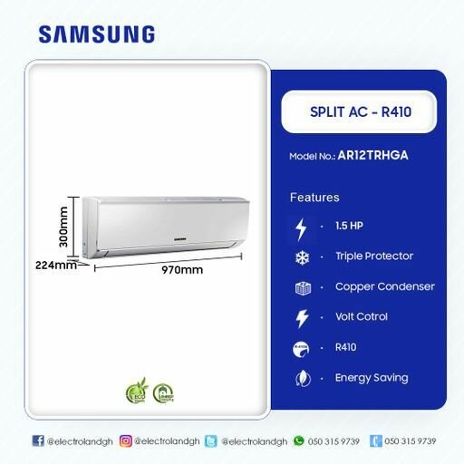 SAMSUNG 1.5HP R410 SPLIT AC AR12TRHGAWK/GA '05817