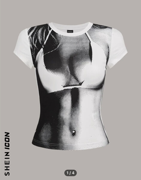 T-shirt graphique femme chic