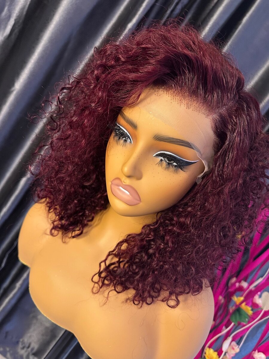 Cambodian burgundy curls