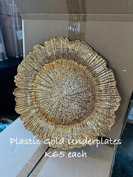 Plastic gold underplates