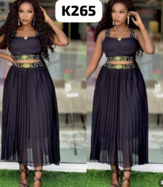 Jupe et haut en mousseline à imprimé zigzag doré