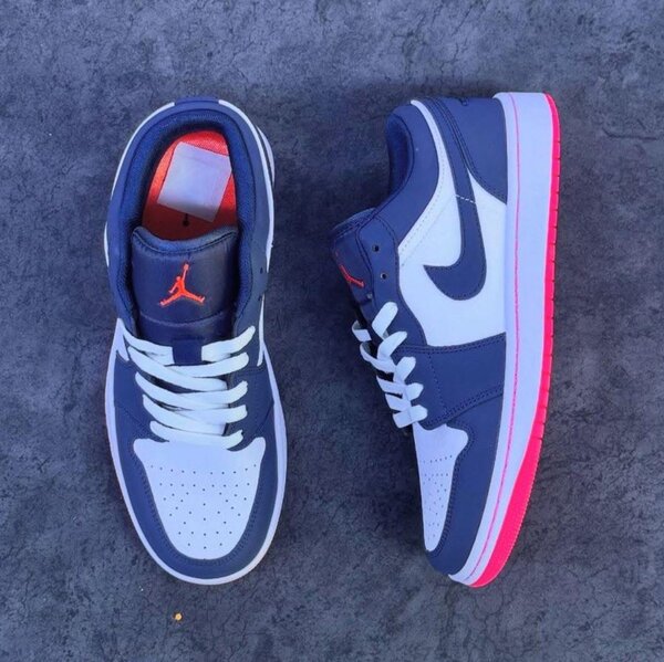 Baskets sneakers bleu et blanc