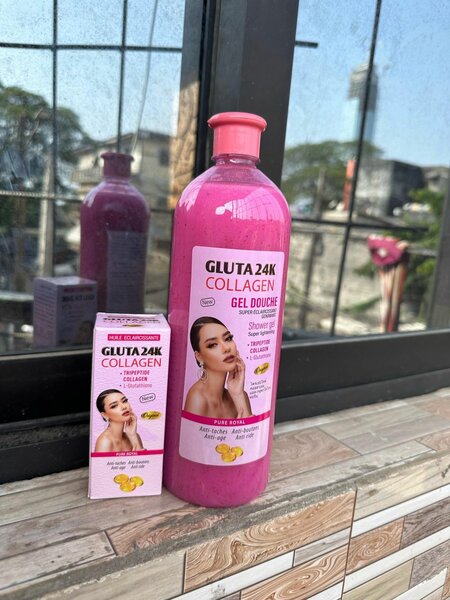 Gel douche gluta 24k collagène