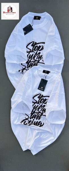 T-shirt graphique "Stop Thinking"