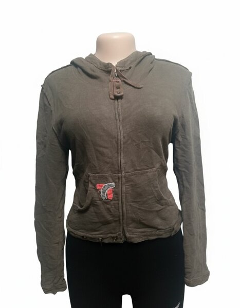 Veste à Capuche Kaki Femme