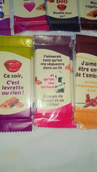 Chocolats Romantiques Personnalisés