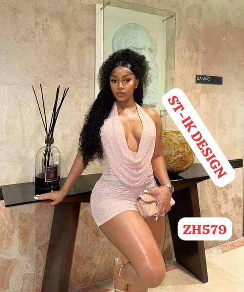 Robe glamour pailletée brillante