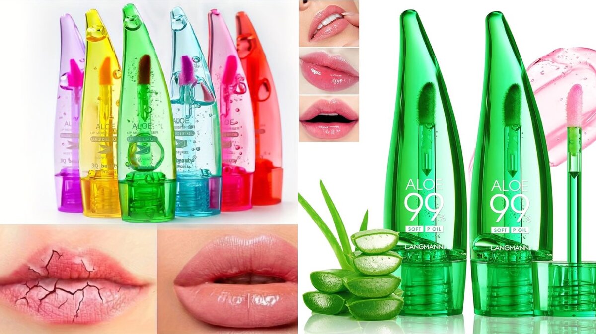 Clear lipgloss and colour changing lipgloss