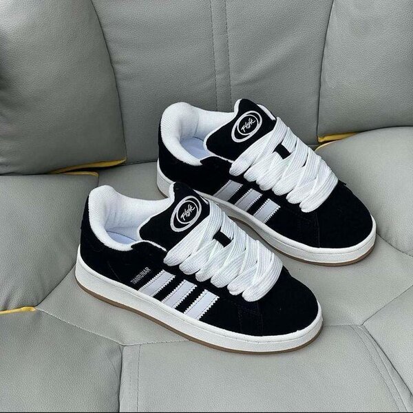 Baskets noires rétro homme