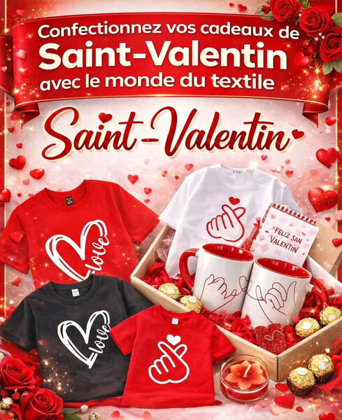 T-shirt Saint Valentin personnalisé