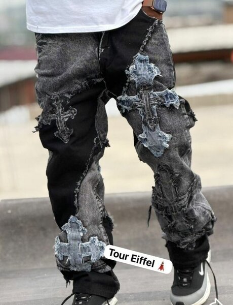 Jean déchiré style urbain
