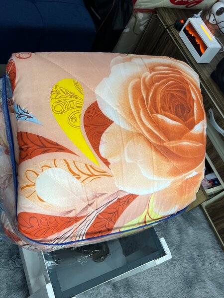 Parure de lit imprimée roses