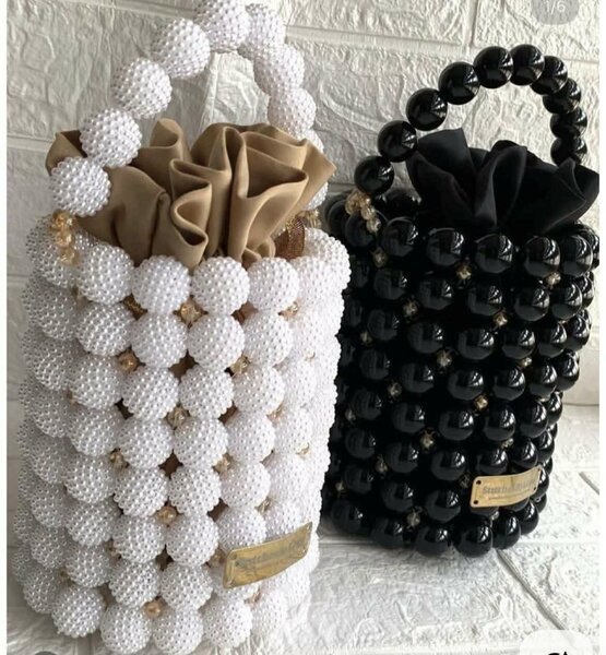 Sac seau perles élégant