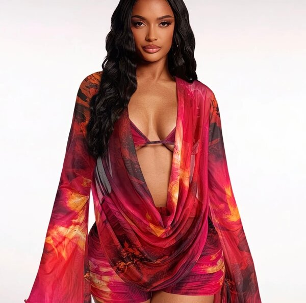 Tunique de plage bohème femme