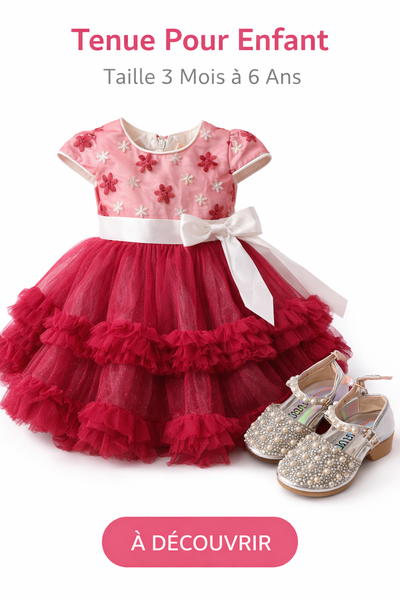 Robe Fillette Tulle Fleurie