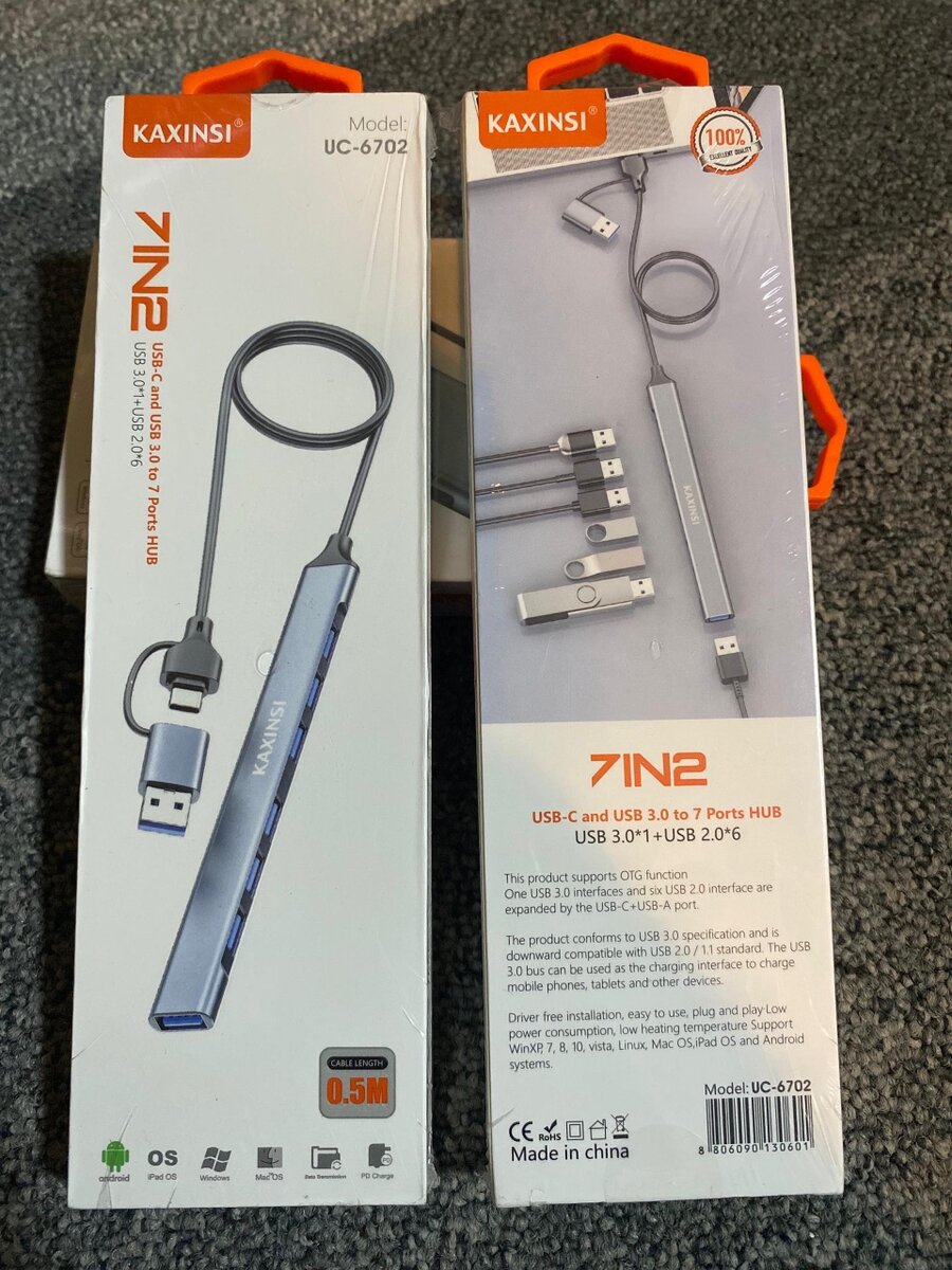 USB-C & USB 3.0 to 7 Ports Hub