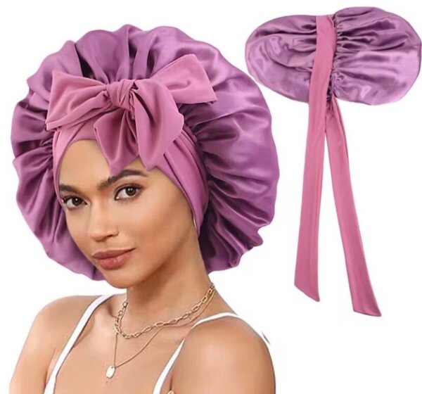 Bonnet de nuit en satin