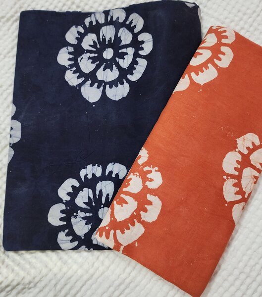 Tissu batik coton duo