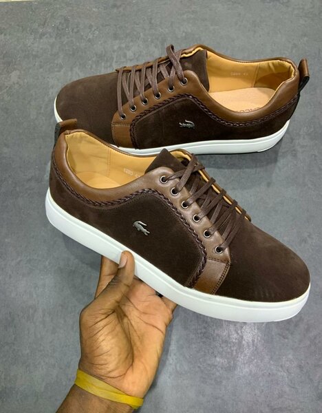 Basket en daim marron