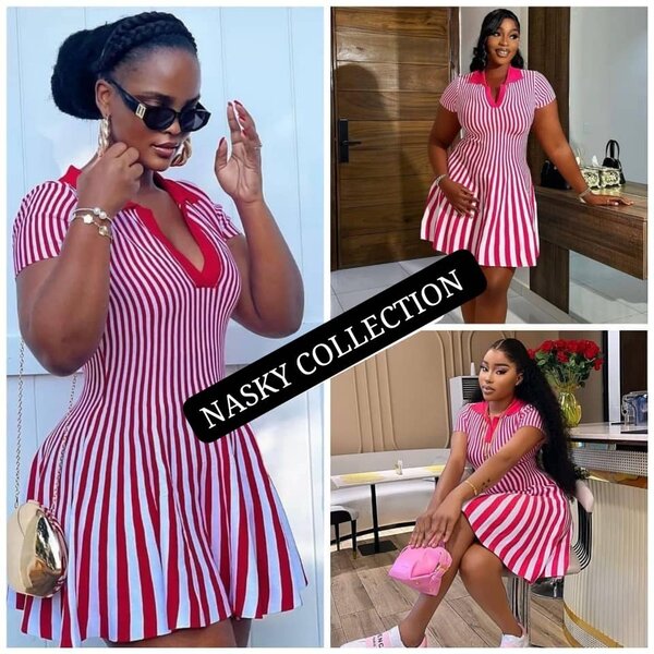 Robe rayée élégante