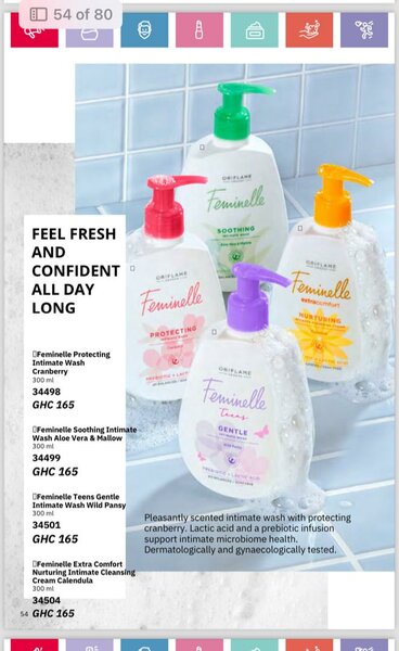Feminelle intimate wash.