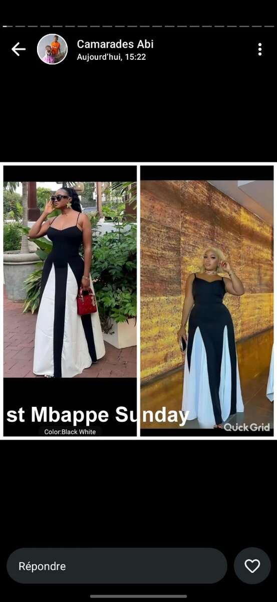 Robe élégante soirée femme