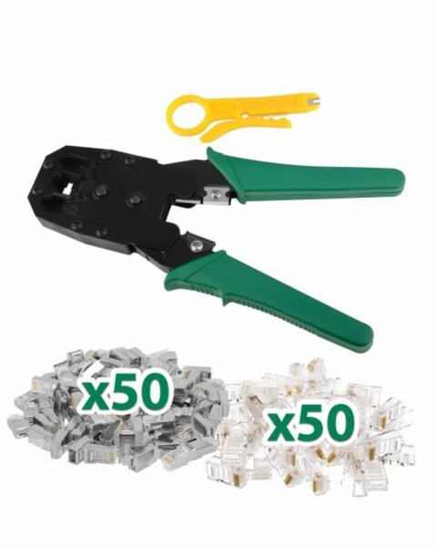 Pince à sertir RJ45 + Connecteurs