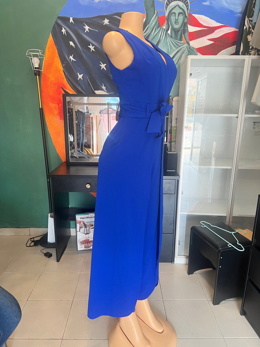 Combinaison élégante bleu femme