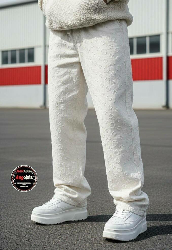 Jean décontracté motif moderne