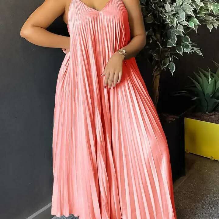 Robe Élégante Plissée Femme