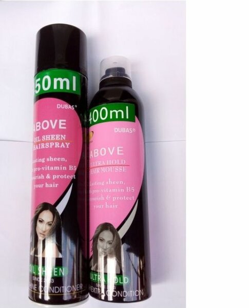 Above Sheen Spray and Hair Mousse