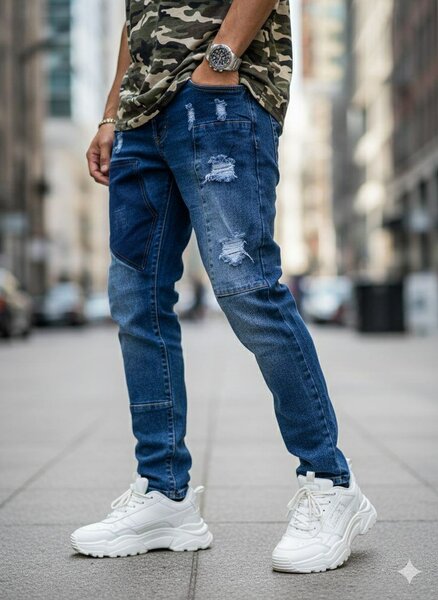 Jean homme décontracté style urbain