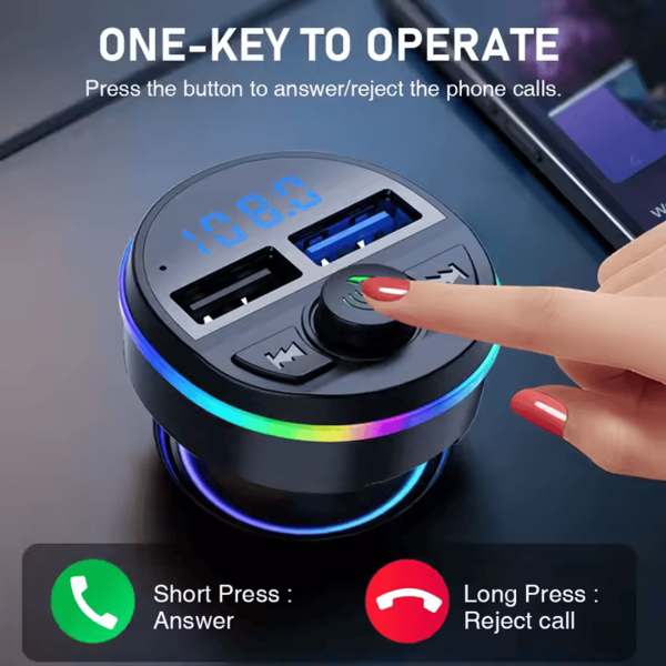 Wireless FM Transmitter Charger