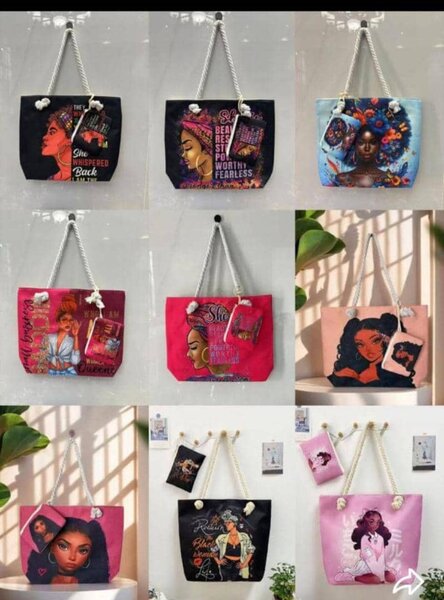 Sac cabas illustré tendance