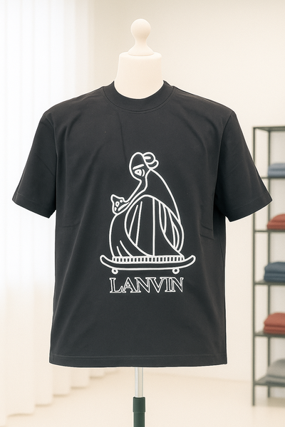 T-shirt noir Lanvin