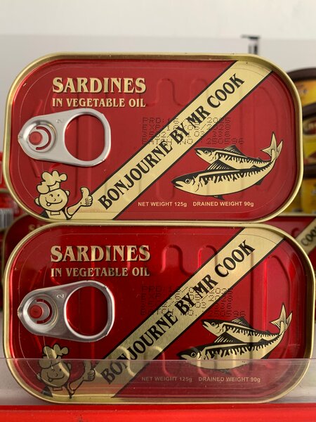 Sardines à l'huile végétale