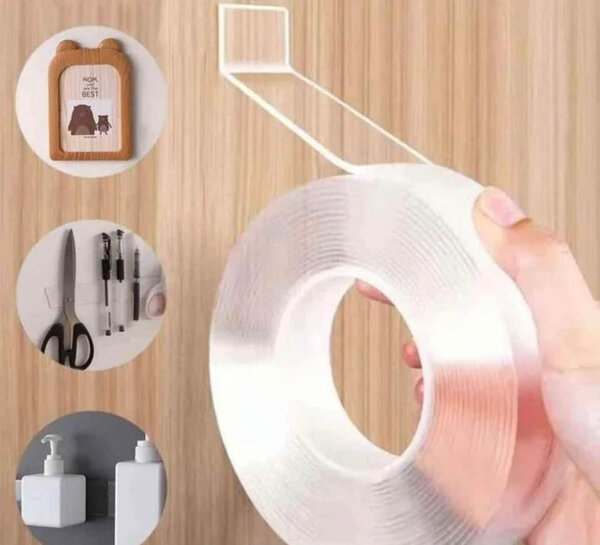 Ruban adhésif double-face transparent