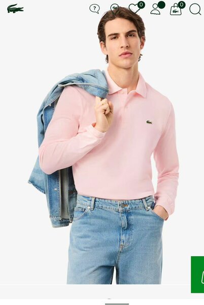 Polo manches longues homme