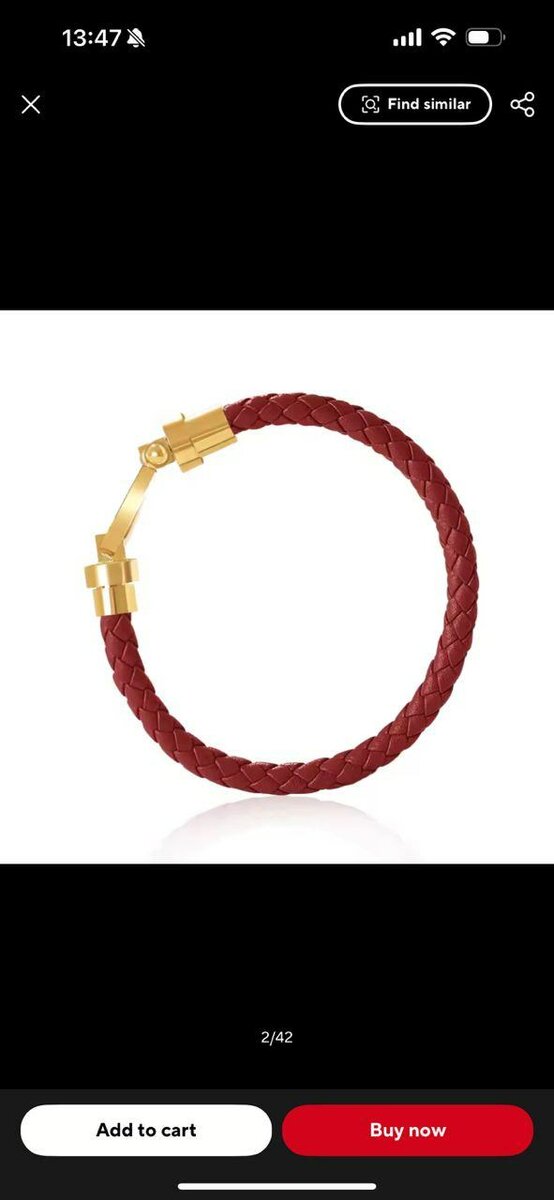 Bracelet en cuir tressé élégant